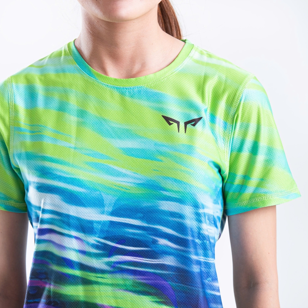 Áo Thun Chạy Bộ Nữ Wolf Active The Leaf W264, Thiết Kế Đẹp Mắt, Chất Vải Mỏng Nhẹ, Nhanh Khô