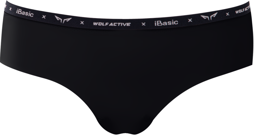 Quần Lót Nữ Thể Thao Không Đường May Wolf Active x iBasic PANW194 Lưng Vừa Phom Hipster Free Cut