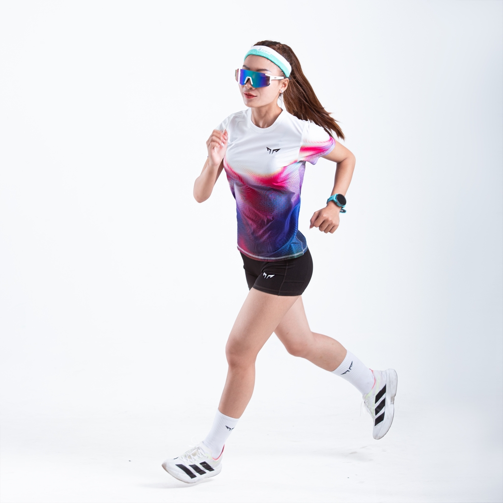 Áo Thun Chạy Bộ Nữ Wolf Active Orchid W262, Chất Vải Wolf Active Mỏng Nhẹ, Tôn Dáng, Mát Mẻ