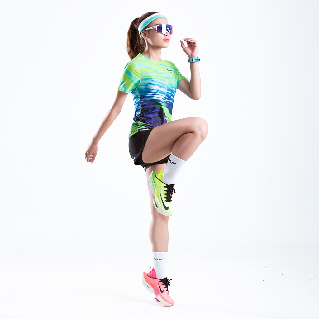 Áo Thun Chạy Bộ Nữ Wolf Active The Leaf W264, Thiết Kế Đẹp Mắt, Chất Vải Mỏng Nhẹ, Nhanh Khô