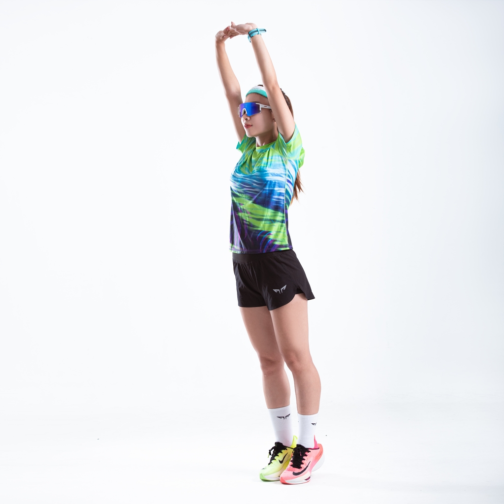 Áo Thun Chạy Bộ Nữ Wolf Active The Leaf W264, Thiết Kế Đẹp Mắt, Chất Vải Mỏng Nhẹ, Nhanh Khô