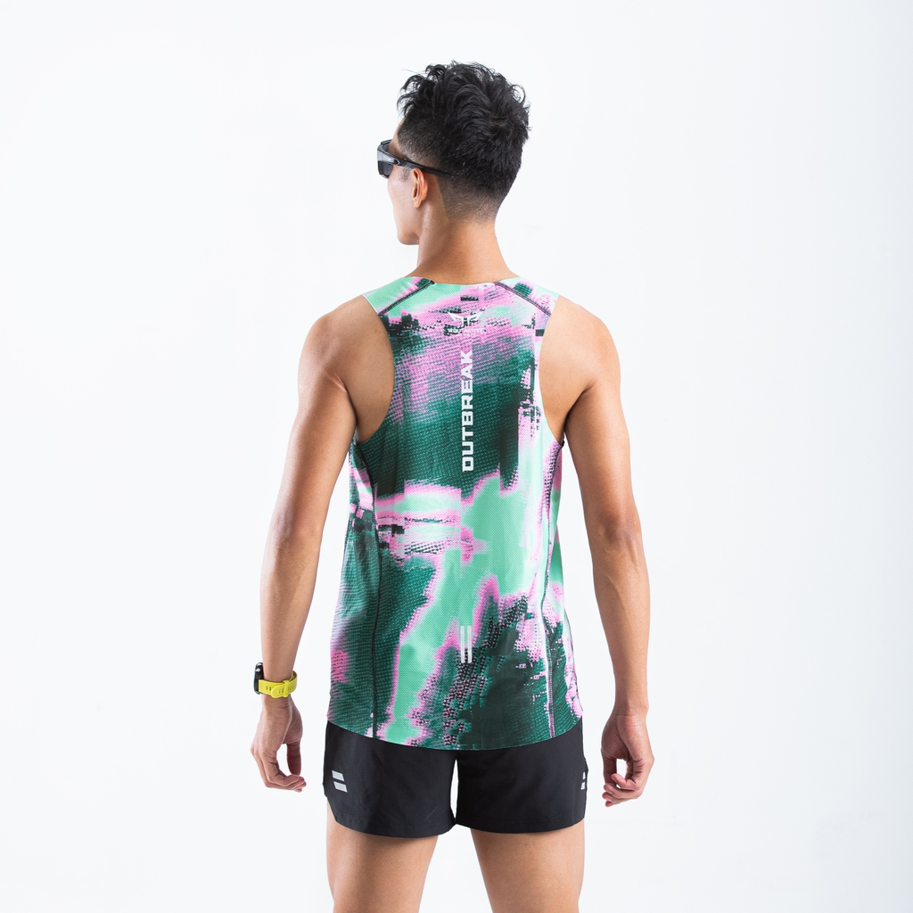 Áo Singlet Chạy Bộ Premium Wolf Active Outbreak W274, Siêu Nhẹ, Tối Ưu Chuyển Động