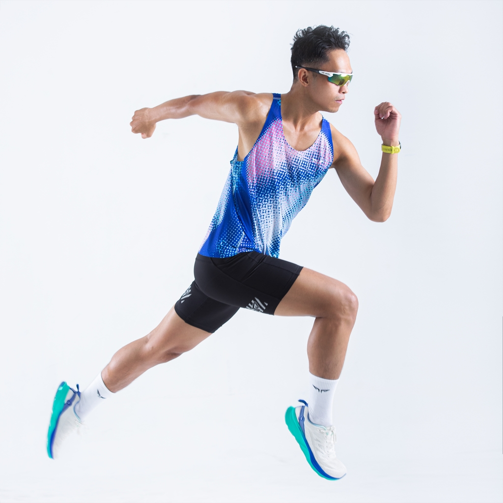 Áo Singlet Chạy Bộ Nam Premium Wolf Active Luminary W276, Công nghệ Seamless & Flatlock