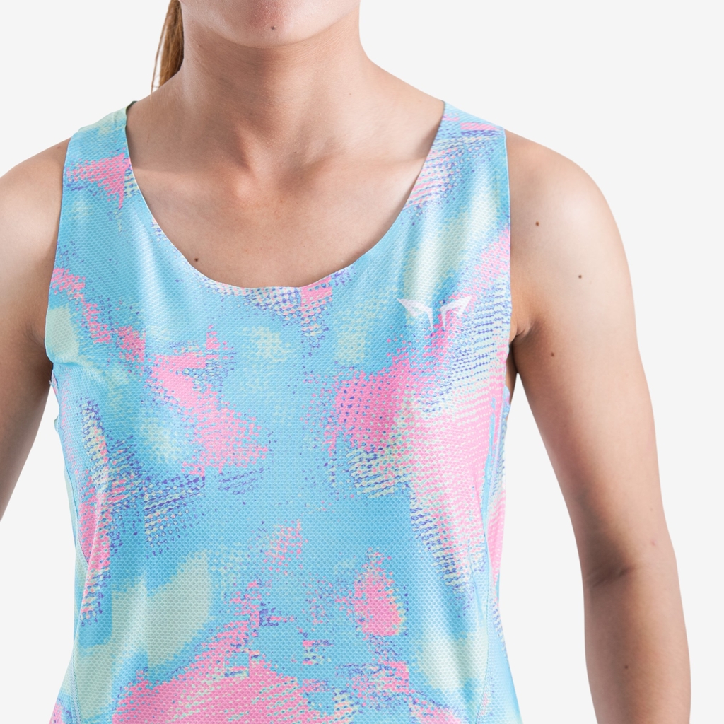 Áo Singlet Chạy Bộ Nữ Premium Wolf Active Outbreak W04, Công Nghệ Seamless & Flatlock, Nhanh Khô