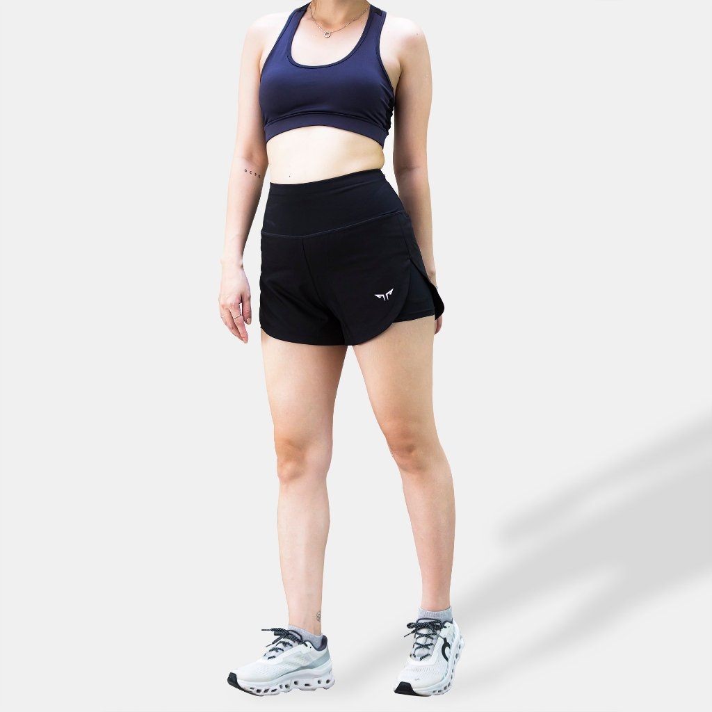 Quần Chạy Bộ Nữ 2 Lớp Essential Run V1 W79, Quần Chạy Bộ Có Túi, Chất Vải Nhẹ, Thấm Hút Mồ Hôi Tốt