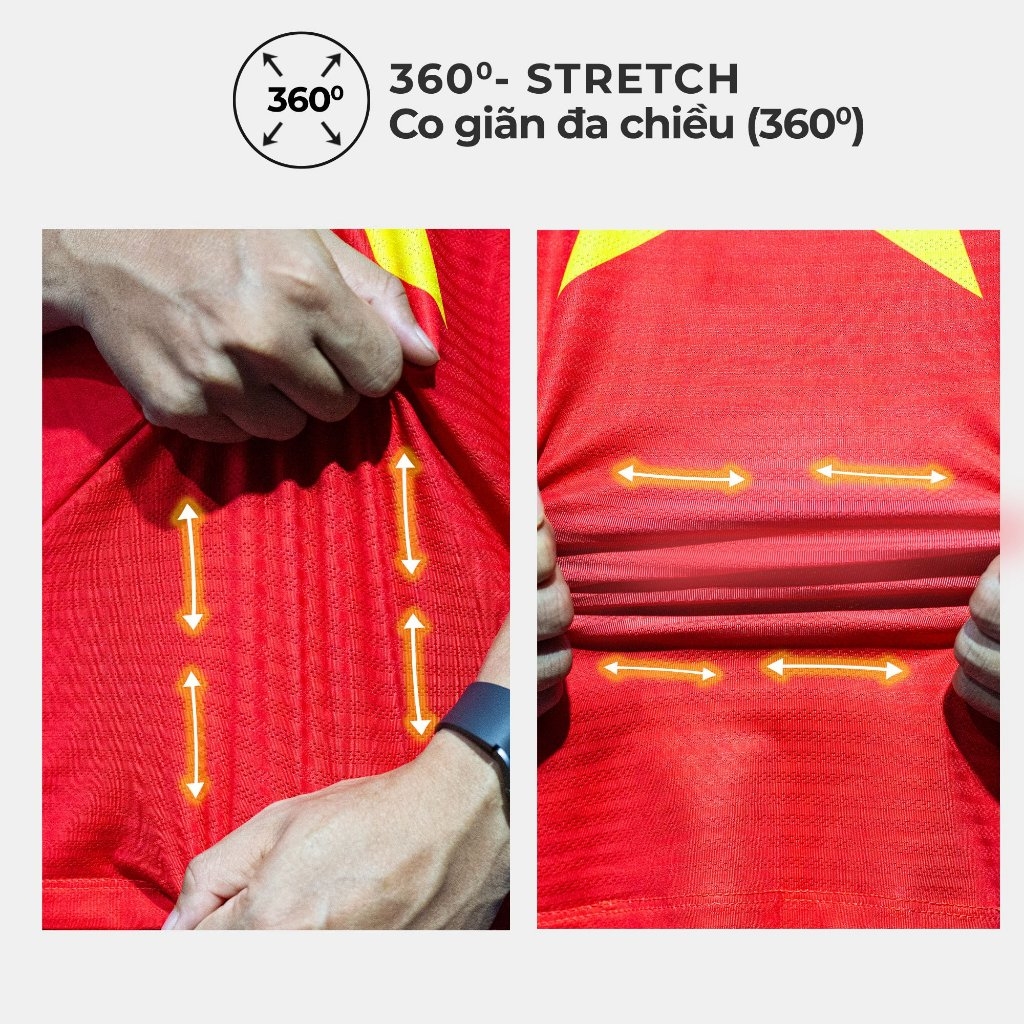Áo Chạy Bộ Nữ Cờ Đỏ Sao Vàng W01, Chất Vải Active Max Cao Cấp, Mềm Mịn, Co Giãn 4 Chiều