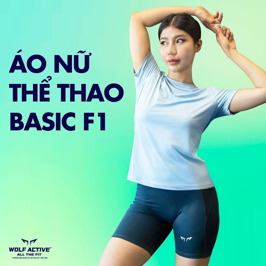 Áo Thể Thao Basic Nữ F1 Basic W67, Tập Gym, Chạy Bộ Chất Vải Active Max Cao Cấp, Mềm Mịn, Tôn Dáng