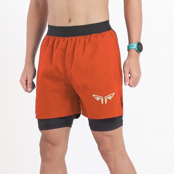 Quần 2 Lớp Thể Thao Wolf Active Essential V1 W110, Quần 2 Lớp Chạy Bộ, Tập Gym Chất Vải Cao Cấp