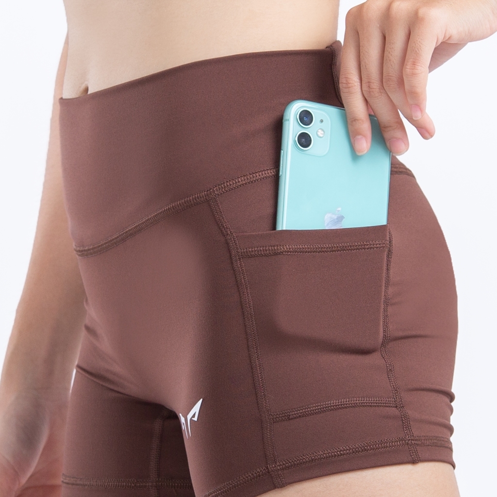 Quần Short Chạy Bộ Nữ, Tập Gym Có Túi Wolf Active Flex V1 180 , Chất Vải Mềm Mịn, Co Giãn 4 Chiều