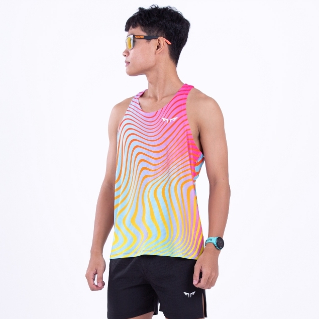 Áo Singlet Chạy Bộ Nam Wolf Active Vui Vẻ 2 W35, Chất Liệu Cao Cấp, Quick Dry, Nhanh Khô, Co Giãn 4 Chiều