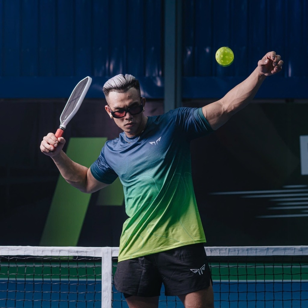 Áo Thể Thao Pickleball, Chạy Bộ Nam Essential W91, Chất Vải Maxcool Mềm Mịn, Co Giãn 4 Chiều