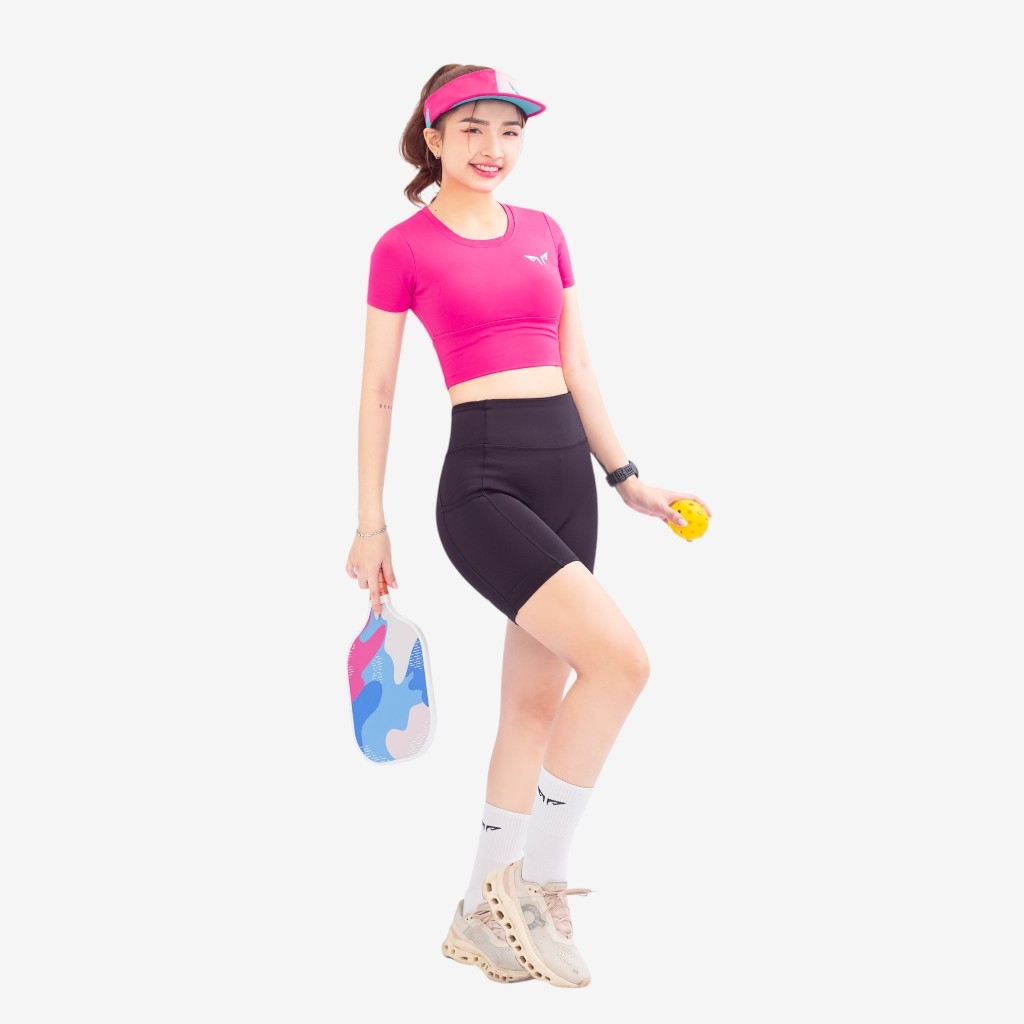 Áo Croptop Nữ Wolf Active Flexfit W216, Áo Tập Mềm Mịn, Tôn Dáng, Thấm Hút Mồ Hôi, Co Giãn Thoải Mái