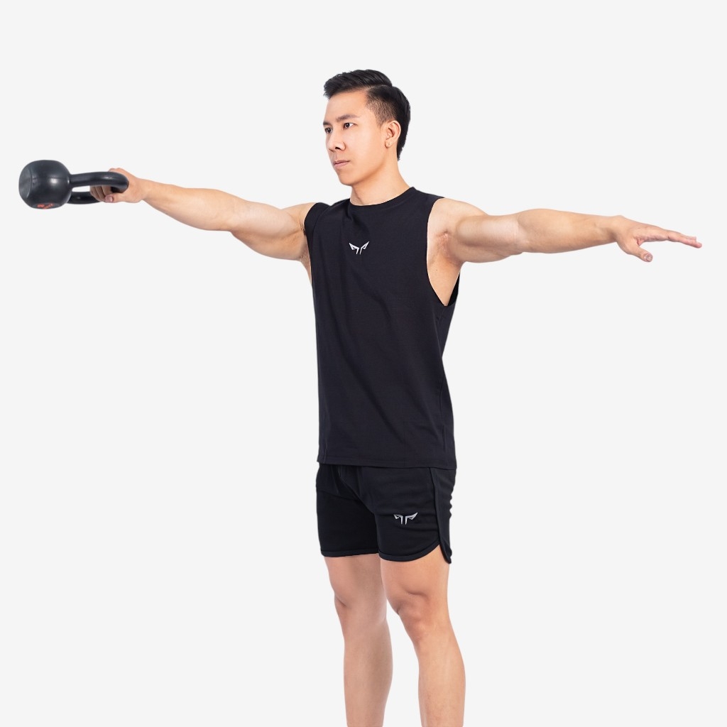 Áo Tanktop Nam Tập Gym Wolf Active Titan Power W226, 100% Cotton Cao Cấp, Thấm Hút Mồ Hôi Cực Tốt