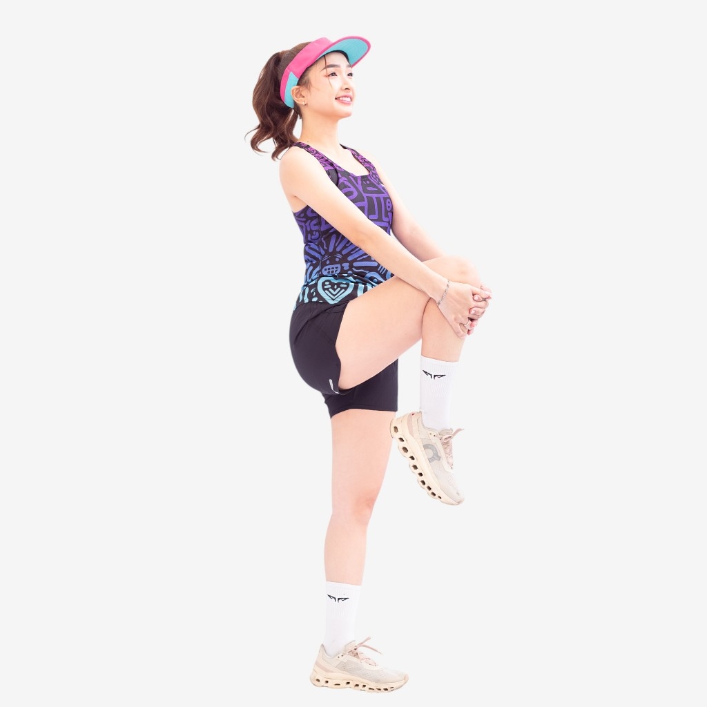 Áo Singlet Chạy Bộ Nữ Wolf Active Vui Vẻ 1 W107, Áo Ba Lỗ Chạy Bộ, Chất Vải Wolf Active Siêu Nhẹ