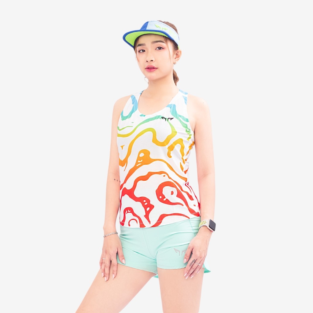 Áo Singlet Chạy Bộ Nữ Wolf Active Mạch Ngầm 109, Áo Ba Lỗ Chạy Bộ Thoáng Khí, Nhanh Khô