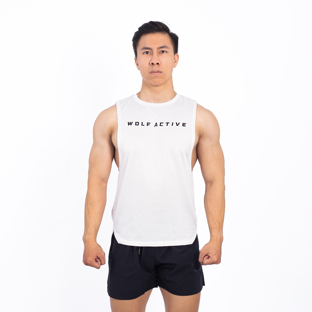 Áo Tanktop Gym Wolf Active Fitpro W145, Áo Tanktop Gym Nam, Chất Vải Nhẹ, Nhanh Khô, Thoáng Khí
