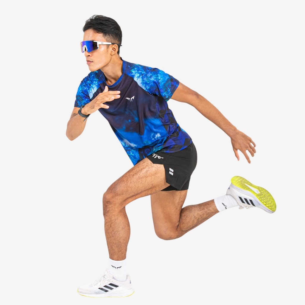 Áo Thun Nam Chạy Bộ Wolf Active Dark Fern W261, Form Mạnh Mẽ, Chất Vải Nhẹ, Thiết Kế Đẳng Cấp