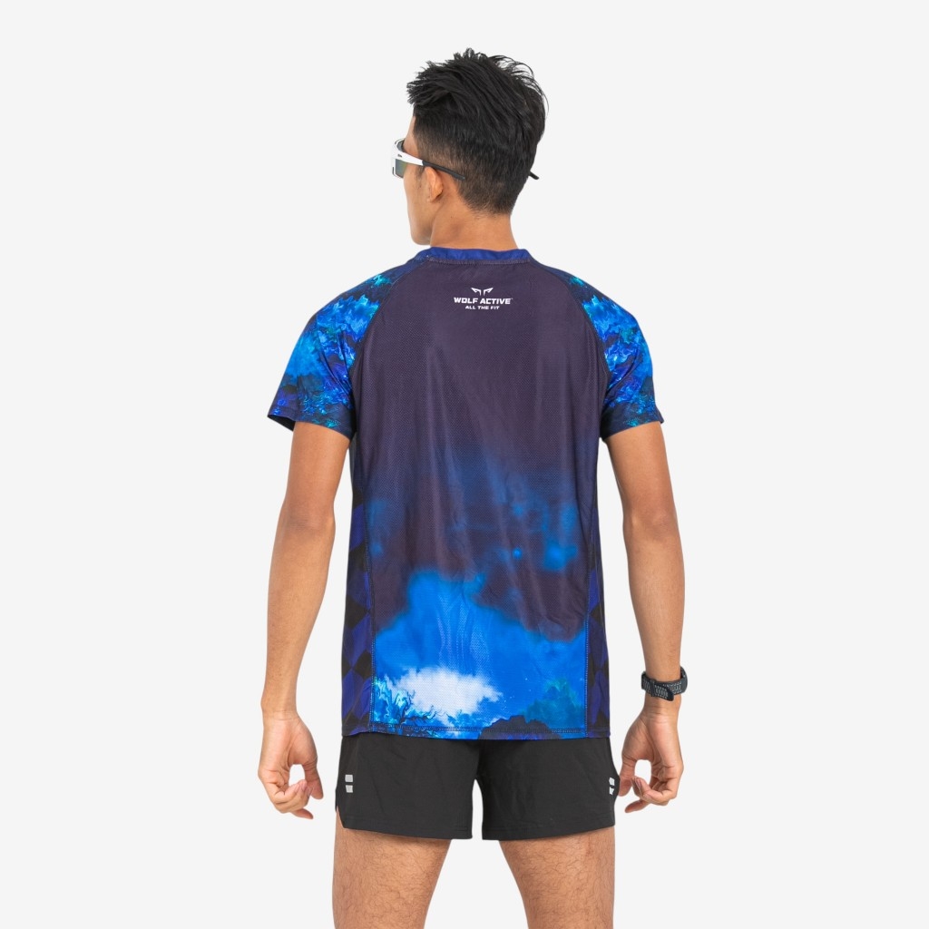 Áo Thun Nam Chạy Bộ Wolf Active Dark Fern W261, Form Mạnh Mẽ, Chất Vải Nhẹ, Thiết Kế Đẳng Cấp