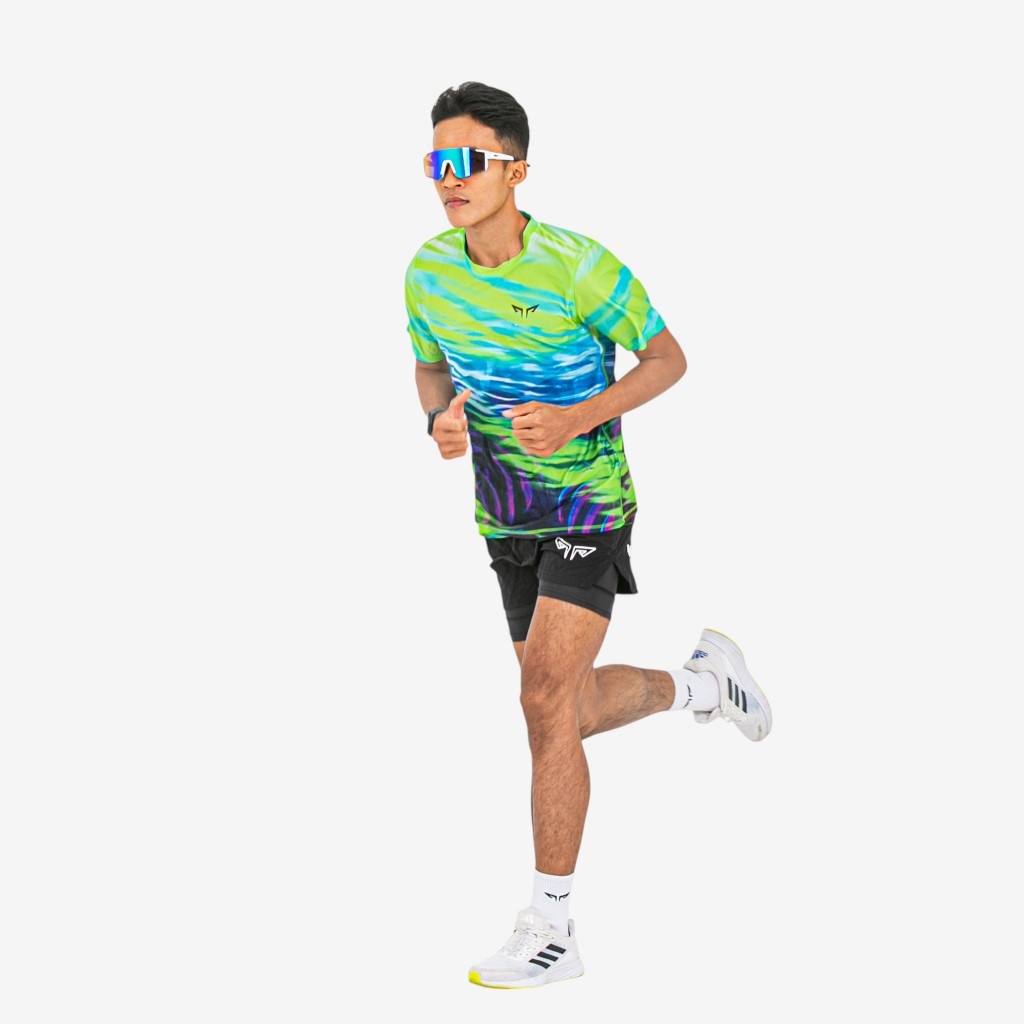 Áo Thun Chạy Bộ Nam Wolf Active The Leaf W260, Thiết Kế Đẳng Cấp, Vải Siêu Nhẹ, Thoáng Khí, Cực Mát