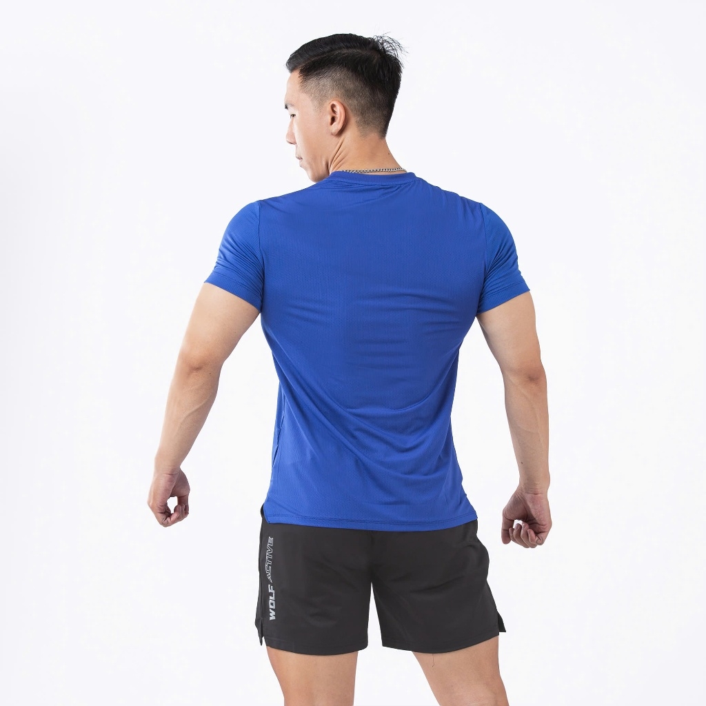 Áo Thun Tập Gym Wolf Active Gym Essential 146, Vải Maxcool Mềm Mịn, Thoáng Khí, Mát Mẻ