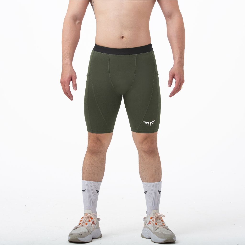 Quần Bó Cơ Nam Wolf Active Super Fast W144, Quần Bó Cơ Nhiều Túi, Chất Liệu Mềm Mịn, Co Giãn 4 Chiều
