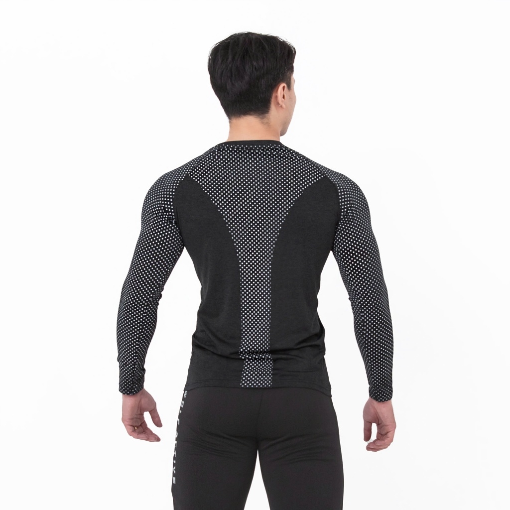 Áo Tay Dài Nam Wolf Active Powerfit V2, Form Raglan Tôn Dáng, Chất Vải Co Giãn 4 Chiều
