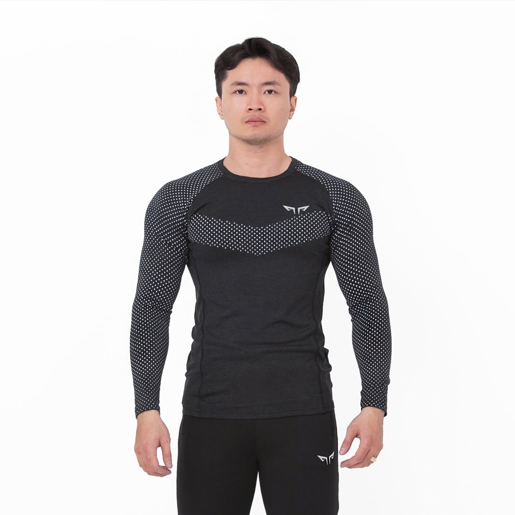 Áo Tay Dài Nam Wolf Active Powerfit V2, Form Raglan Tôn Dáng, Chất Vải Co Giãn 4 Chiều