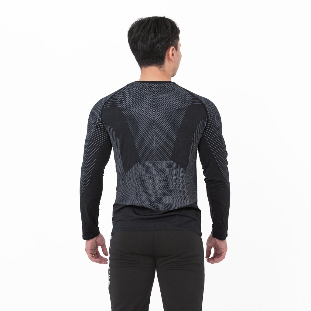 Áo Tay Dài Nam Wolf Active Powerfit V3, Form Raglan Tôn Dáng, Chất Vải Cao Cấp