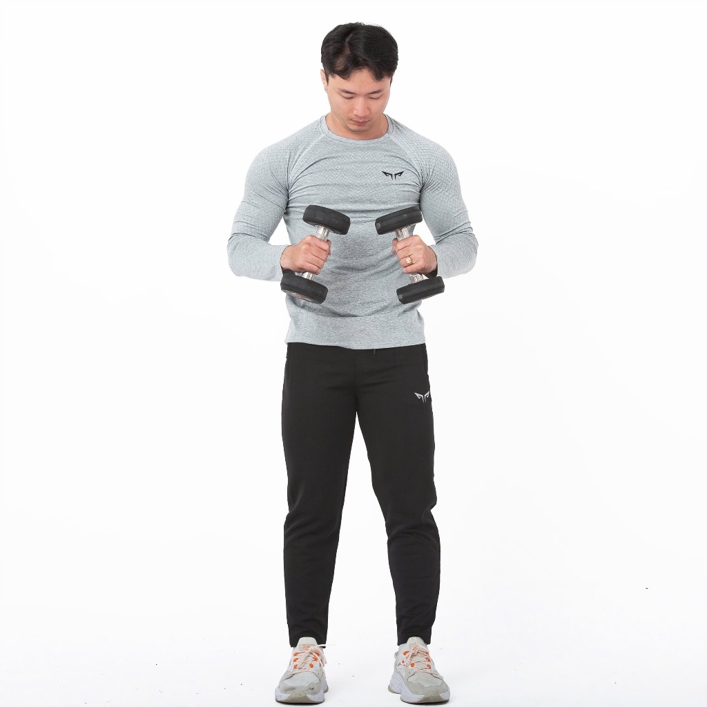 Áo Tay Dài Nam Wolf Active Powerfit V3, Form Raglan Tôn Dáng, Chất Vải Cao Cấp