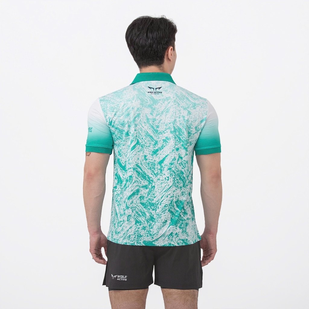 Áo Polo Pickleball Nam Wolf Active Ocean Man W156, Chất Vải Wolf Pro Cao Cấp, Thoáng Khí, Mát Mẻ