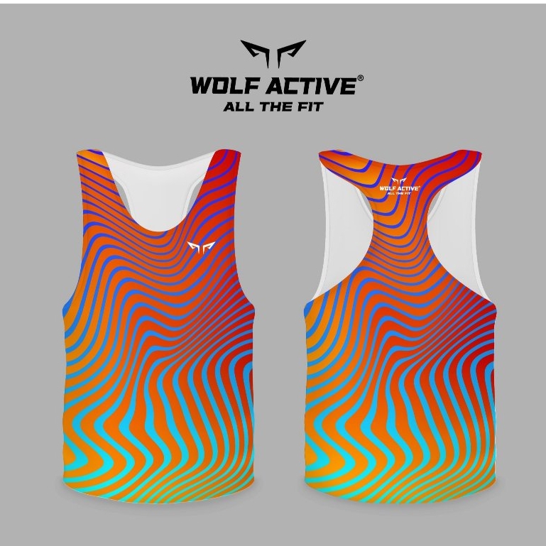 Áo Singlet Chạy Bộ Nam Wolf Active Vui Vẻ 2 W35, Chất Liệu Cao Cấp, Quick Dry, Nhanh Khô, Co Giãn 4 Chiều