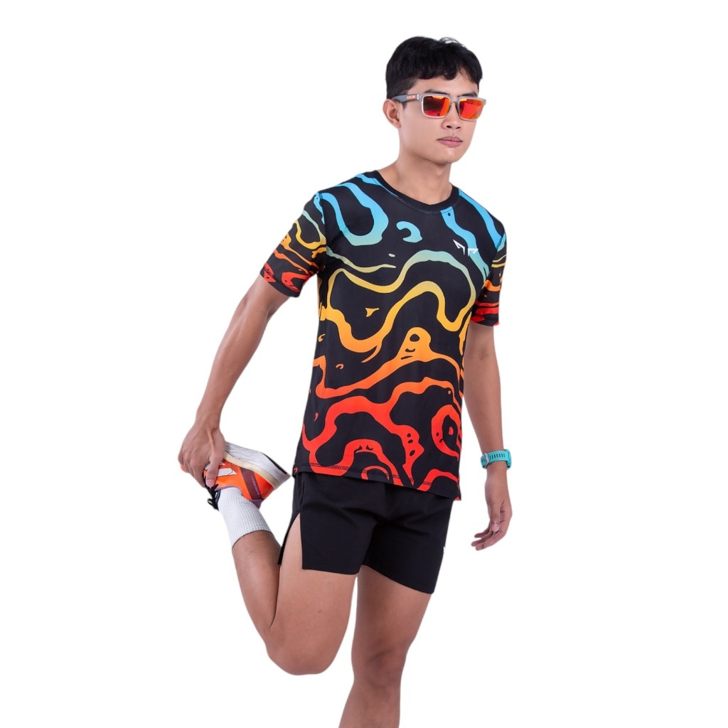 Áo Chạy Bộ Nam Wolf Active Mạch Ngầm W28, Chất Vải Wolf Active Nhẹ, Nhanh Khô, Thoáng Khí