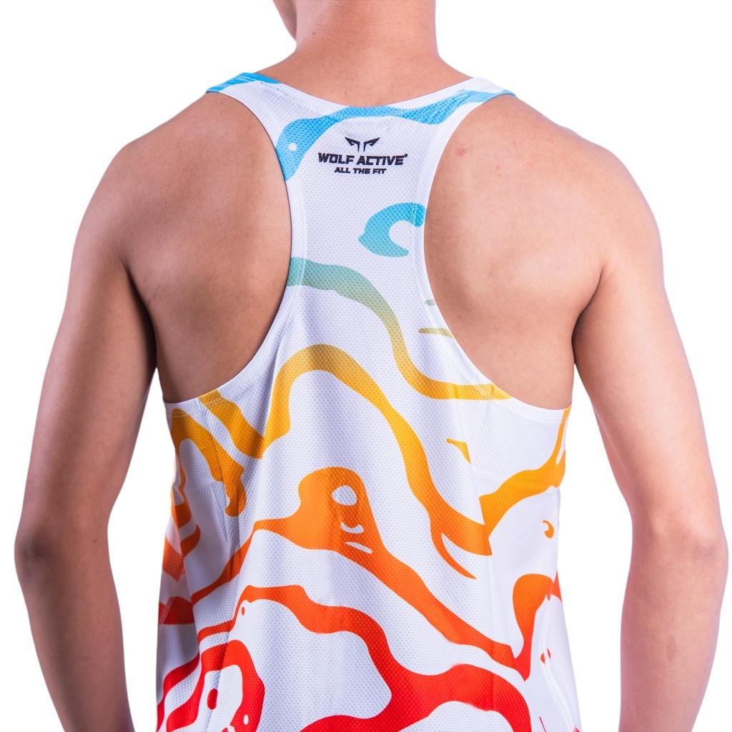 Áo Chạy Bộ Singlet Wolf Active Mạch Ngầm W29, Chất Vải Mỏng Nhẹ, Nhanh Khô, Co Giãn 4 Chiều