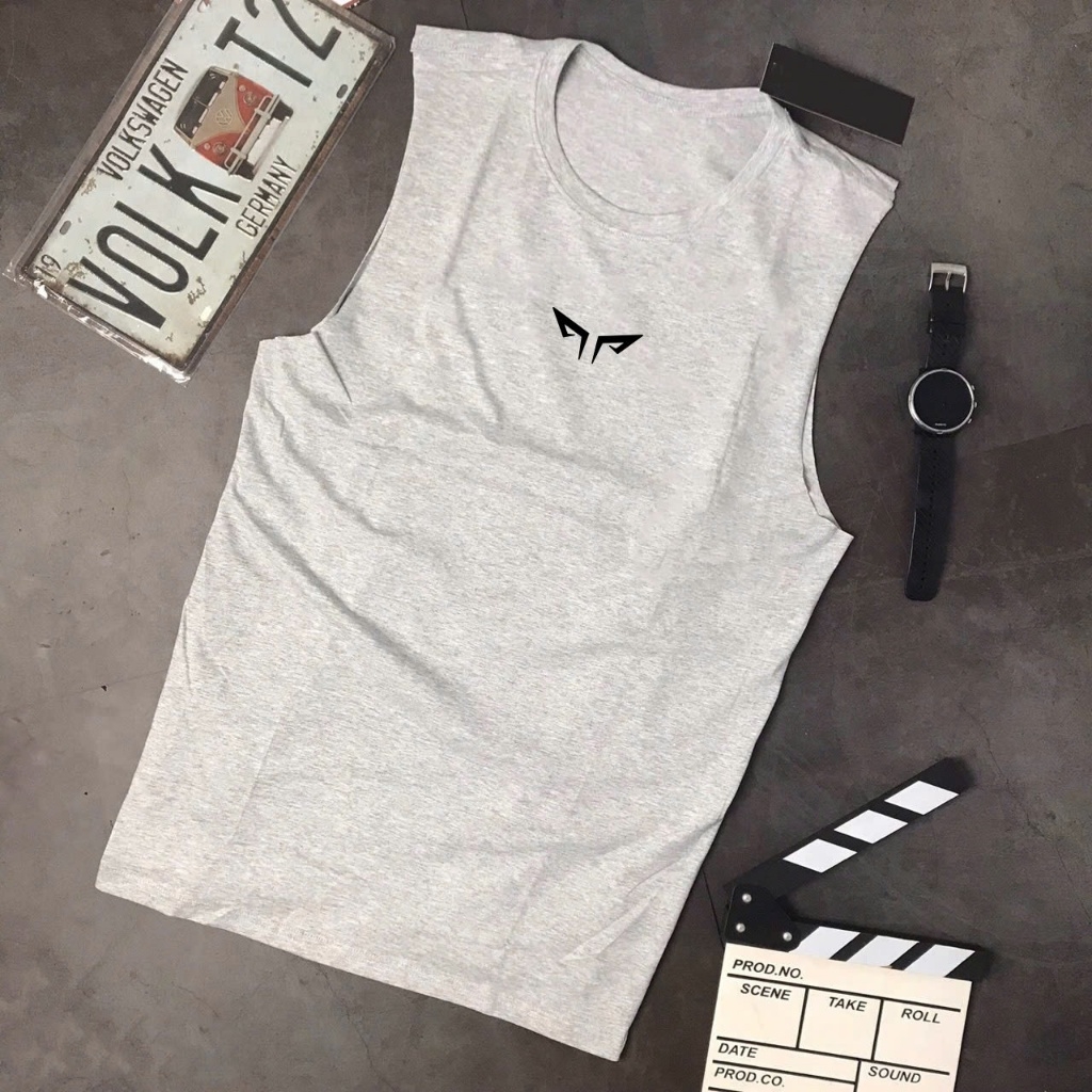 Áo Tanktop Nam Tập Gym Wolf Active Titan Power W226, 100% Cotton Cao Cấp, Thấm Hút Mồ Hôi Cực Tốt