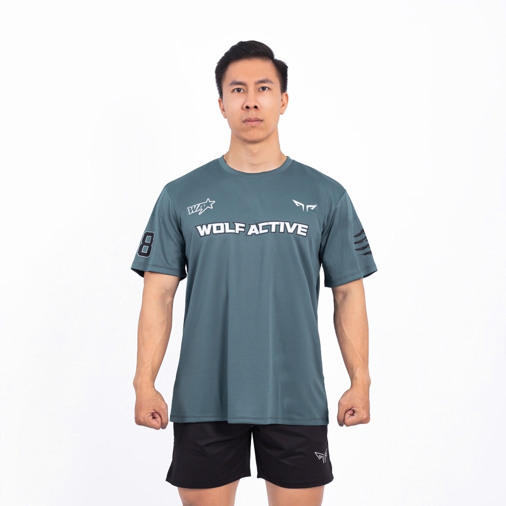 Áo Oversize Thể Thao Wolf Active Titan Strength W202, Nhẹ, Thoáng Khí, Mát Mẻ