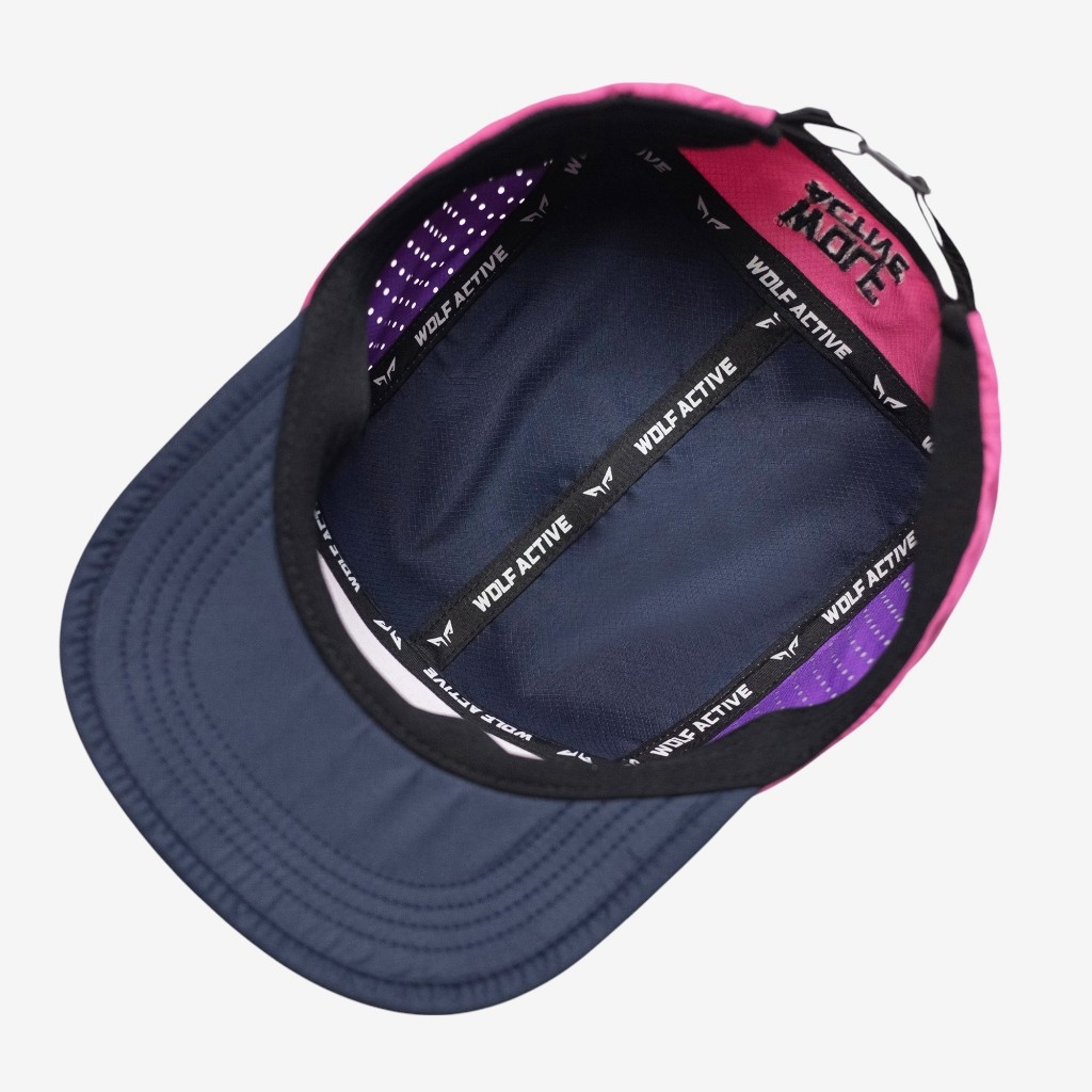 Nón Chạy Bộ Unisex Wolf Active Original 172F, Phối Màu (Tím, Hồng, Xanh navy)
