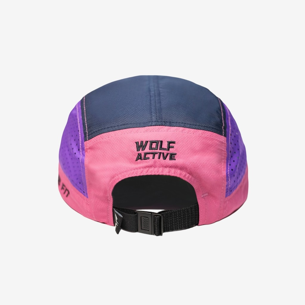 Nón Chạy Bộ Unisex Wolf Active Original 172F, Phối Màu (Tím, Hồng, Xanh navy)