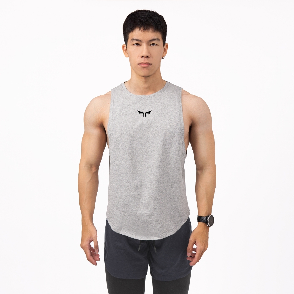 Áo Tanktop Nam Tập Gym Wolf Active Iron Power W190, Chất Vải Cotton, Thấm Hút Mồ Hôi Tốt, Co Giãn Tốt