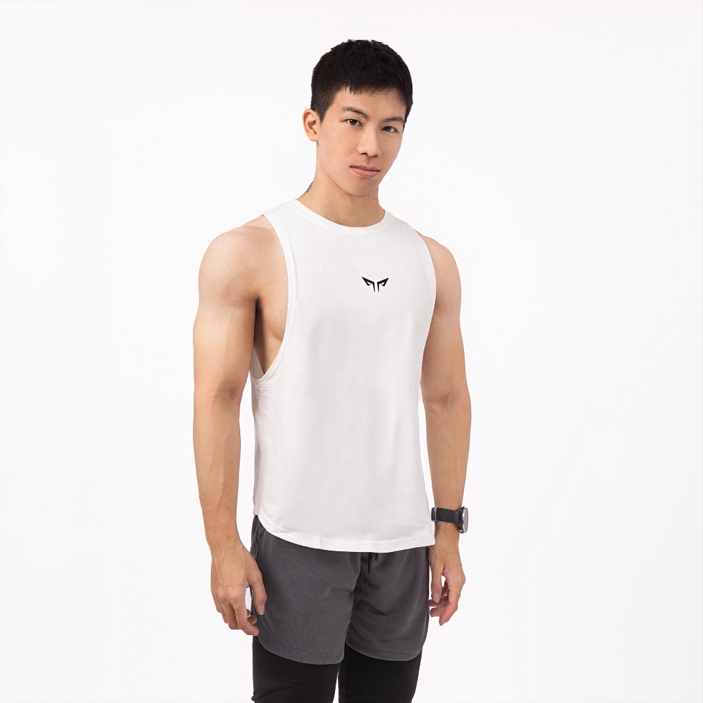 Áo Tanktop Nam Tập Gym Wolf Active Iron Power W190, Chất Vải Cotton, Thấm Hút Mồ Hôi Tốt, Co Giãn Tốt