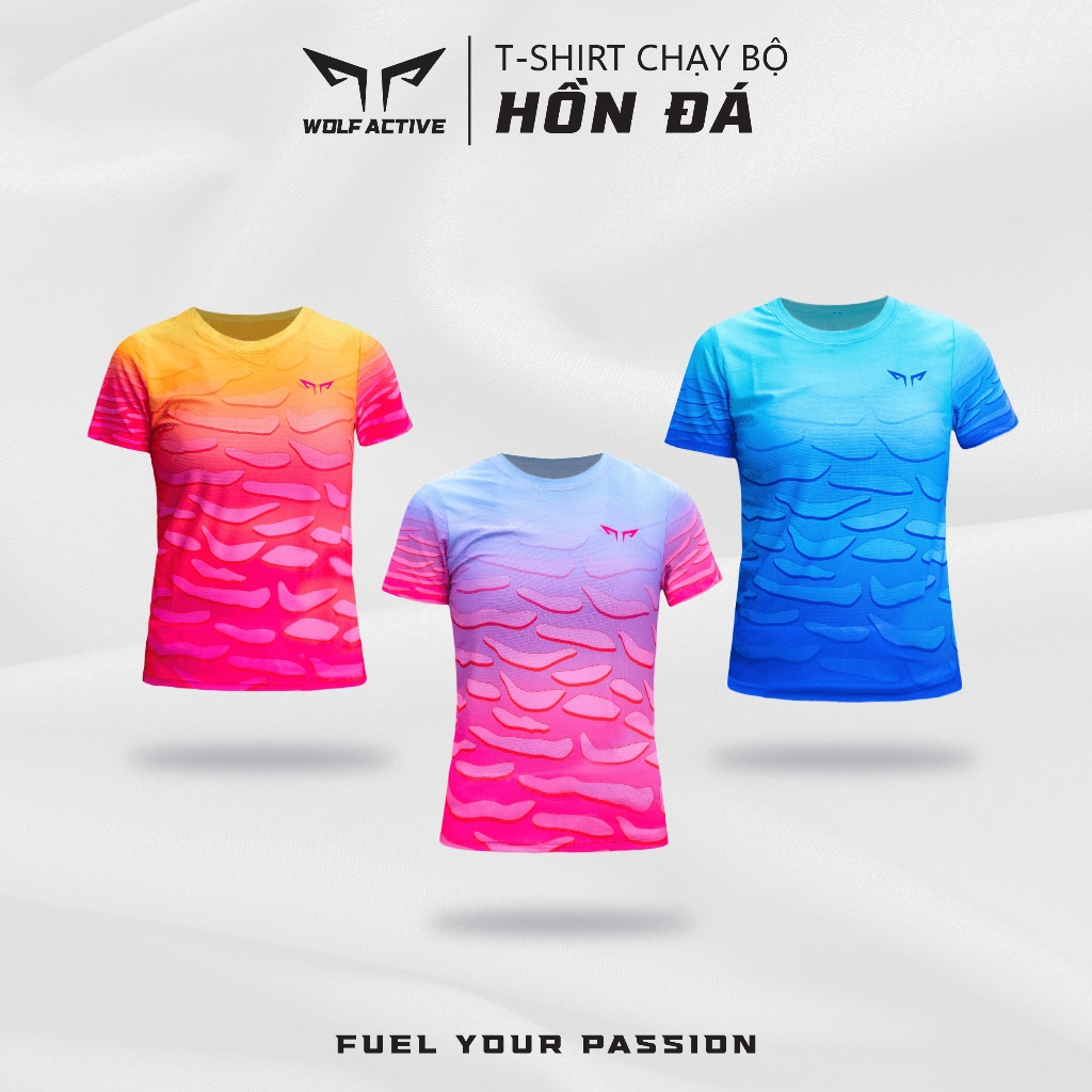 Áo Chạy Bộ Nữ Wolf Active Hồn Đá W101, Áo Chạy Bộ Cao Cấp, Vải Wolf Light Siêu Nhẹ, Co Giãn 4 chiều