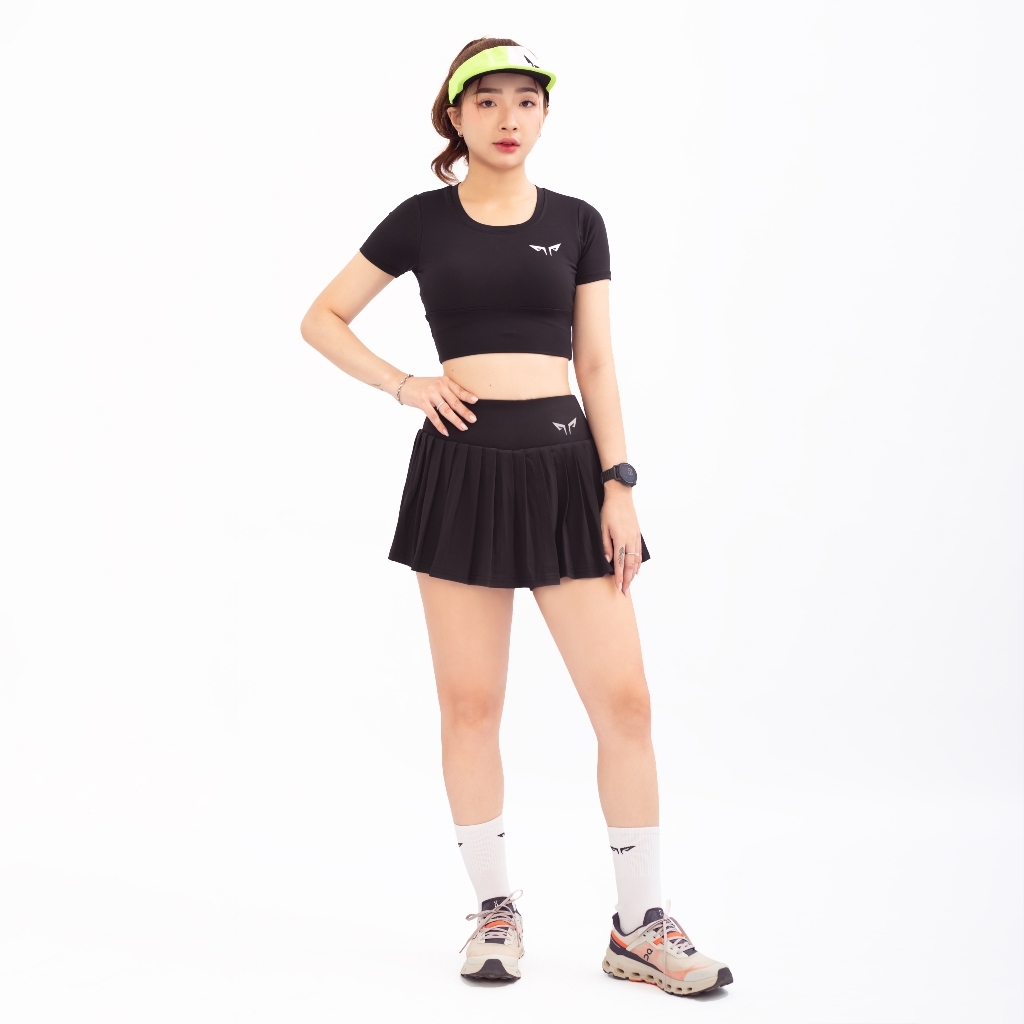 Chân Váy Nữ Thể Thao Wolf Active Essential Skirt W169, Chất Vải Thun Poly Mềm Mịn, Có Túi Trong