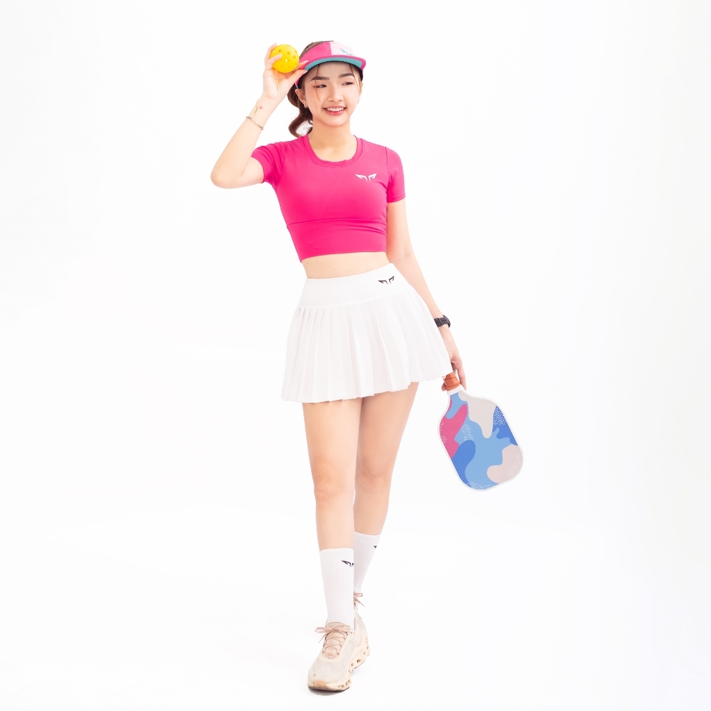 Chân Váy Nữ Thể Thao Wolf Active Essential Skirt W169, Chất Vải Thun Poly Mềm Mịn, Có Túi Trong