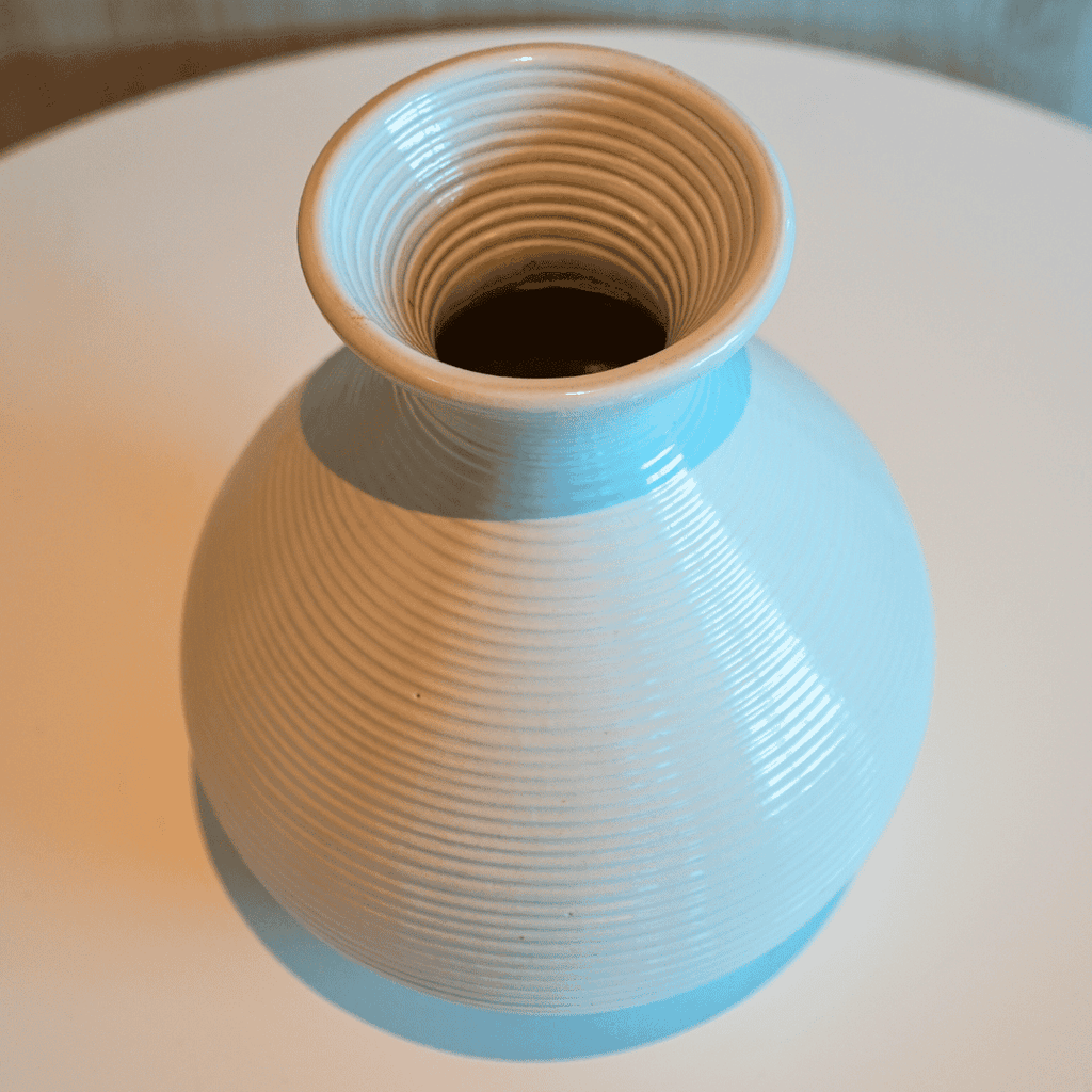 Rivius Elarin – Bình Gốm Dáng Hồ Lô Gân Mịn Màu Trắng