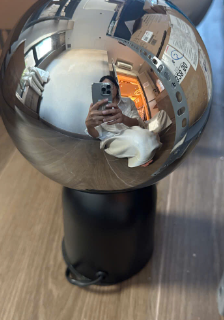 Rivius Chrome  Đèn Bàn Cầu Gương Phản Chiếu Phong Cách Tối Giản Hiện Đại