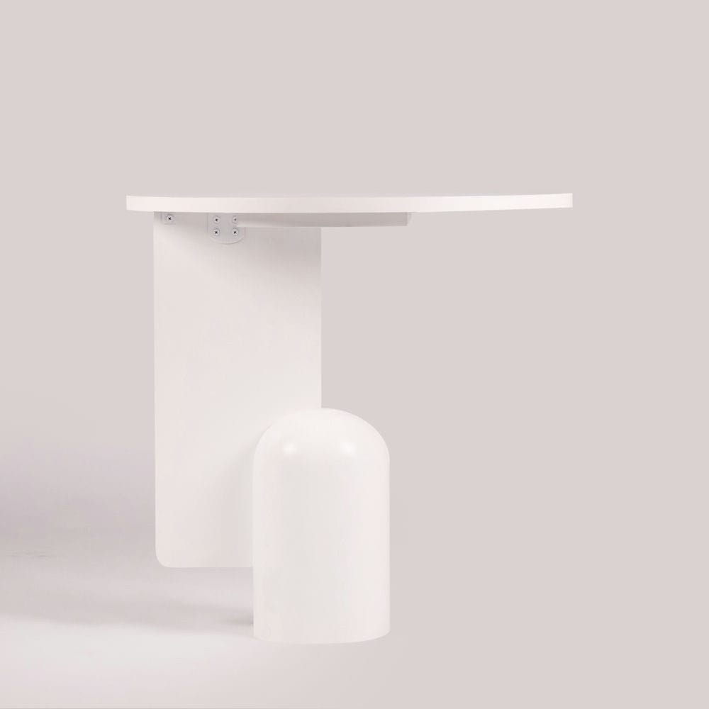 Rivius Alblune – Bàn Gỗ Trắng Phong Cách Nghệ Thuật