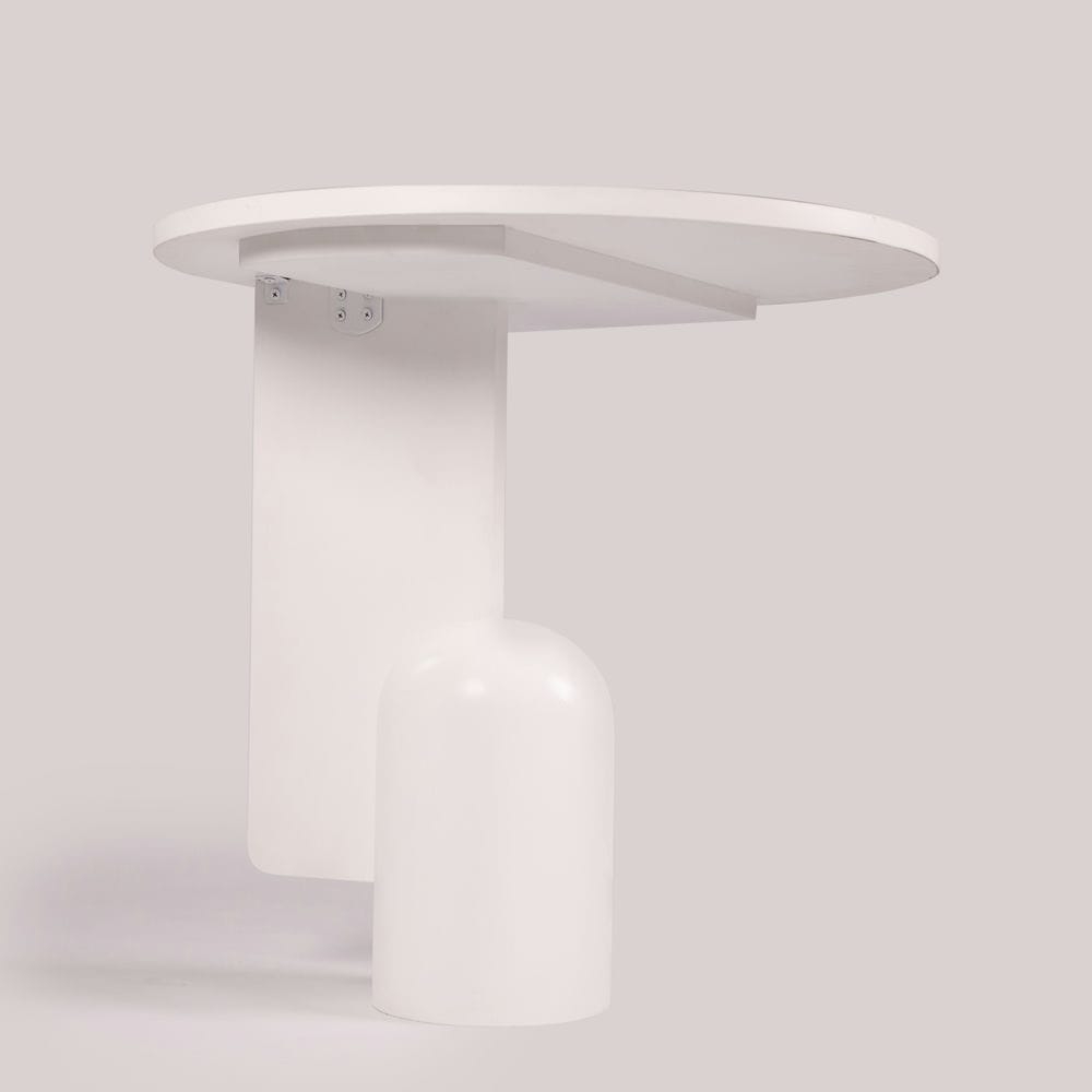 Rivius Alblune – Bàn Gỗ Trắng Phong Cách Nghệ Thuật