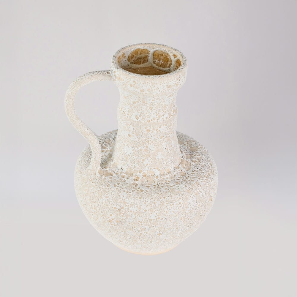 Rivius Vulkara – Bình Gốm Sần Dáng Vò Có Tay Cầm Cổ Điển