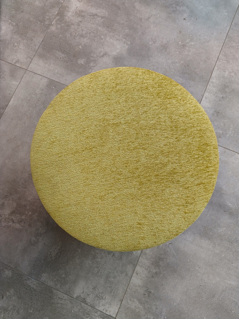 Rivius Canveround – Ghế Đôn Nhung Với Mây Đan Dáng Tròn