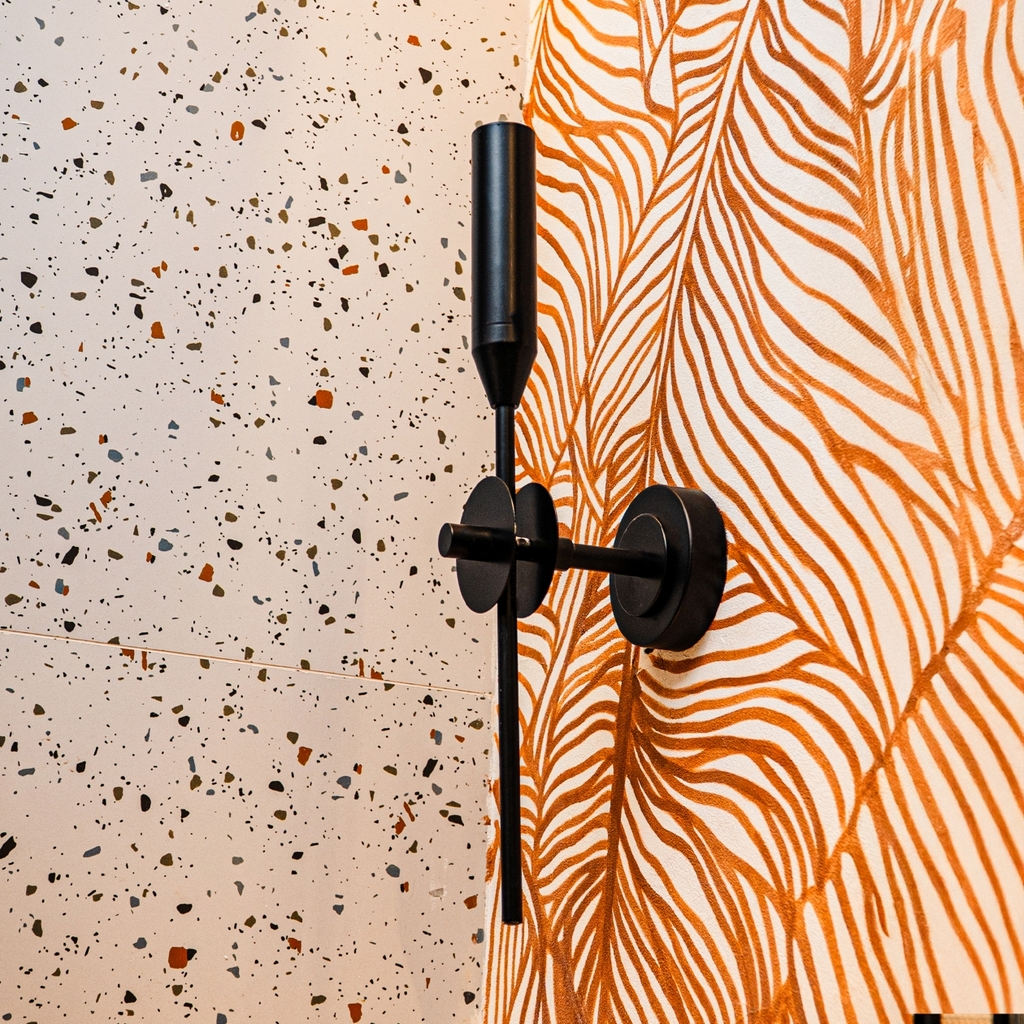 Rivius Linor – Đèn Tường Tối Giản Kim Loại Đen