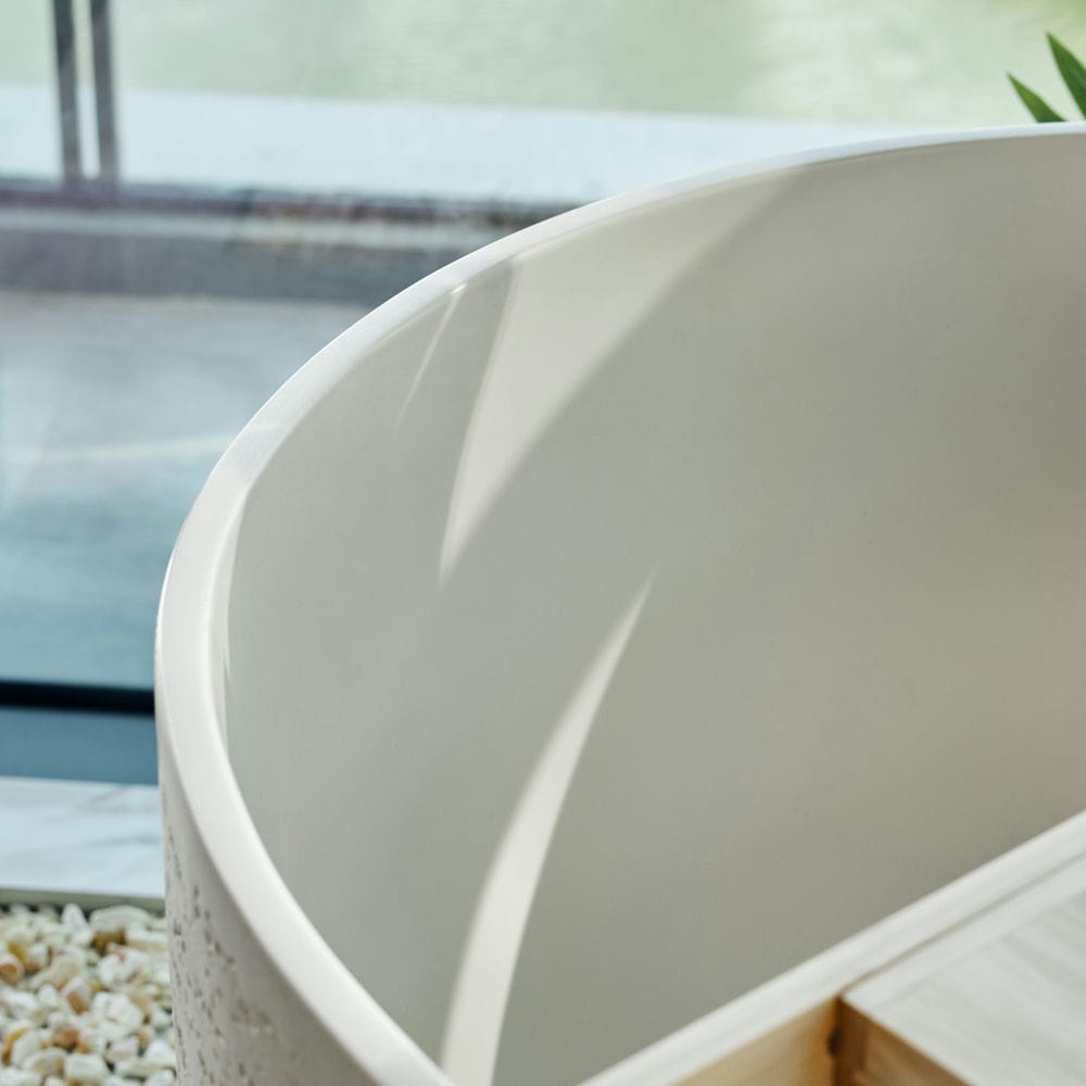 Rivius Saren - Bồn Tắm Đá Mài Phong Cách Bắc Âu Tối Giản